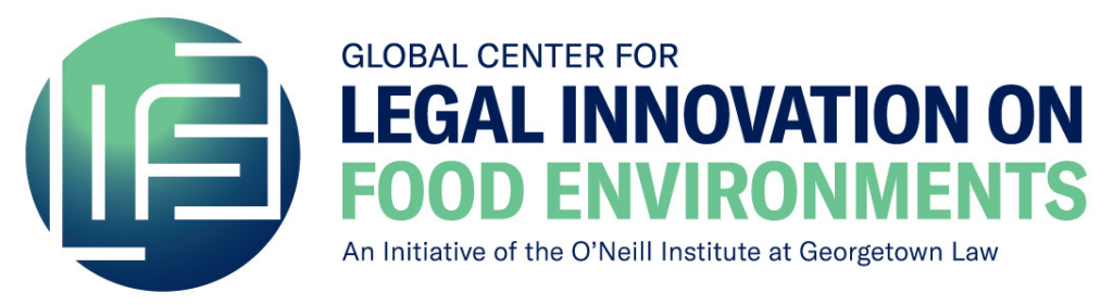 Logo of the Global Center for Legal Innovation of Food Enviornments, An Initiative of the O'Neill Institute at Georgetown Law
